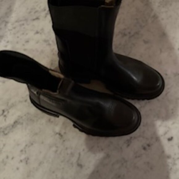 All Saints Lug Sole Hallie Stretch Ankle Boots, Black - Picture 6 of 10